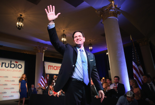 Marco Rubio in happier times, photo by Getty